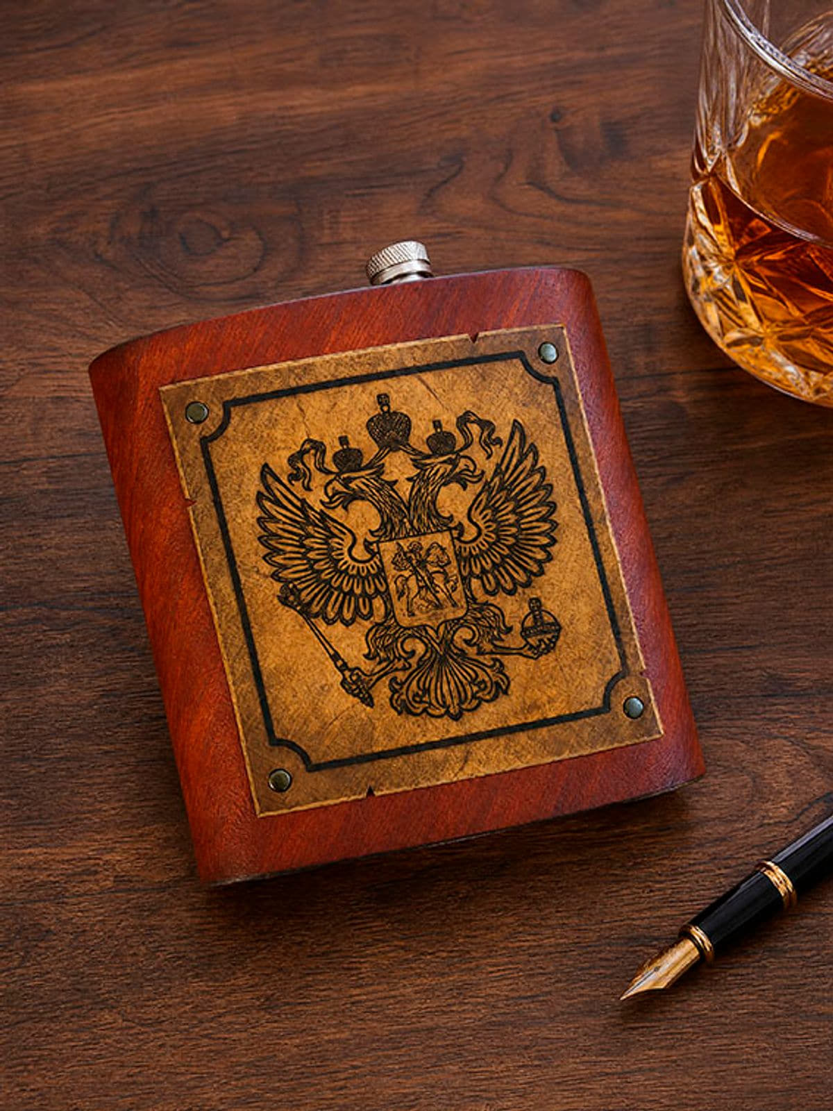 Фляжка "Герб" 1,5л, арт. ФЛ1500_008тс